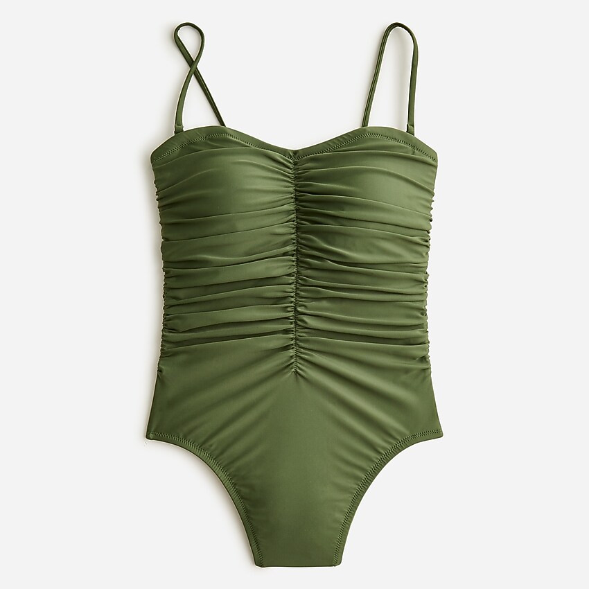 Ruched sweetheart one-piece | J. Crew US