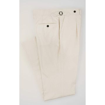 VBC - Cream Flannel - High Rise Trouser | SPIER & MACKAY | SPIER & MACKAY