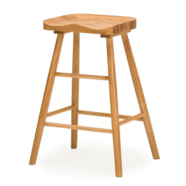Loxwood Counter Height Bar Stool, Solid Oak | Dunelm (migrated)