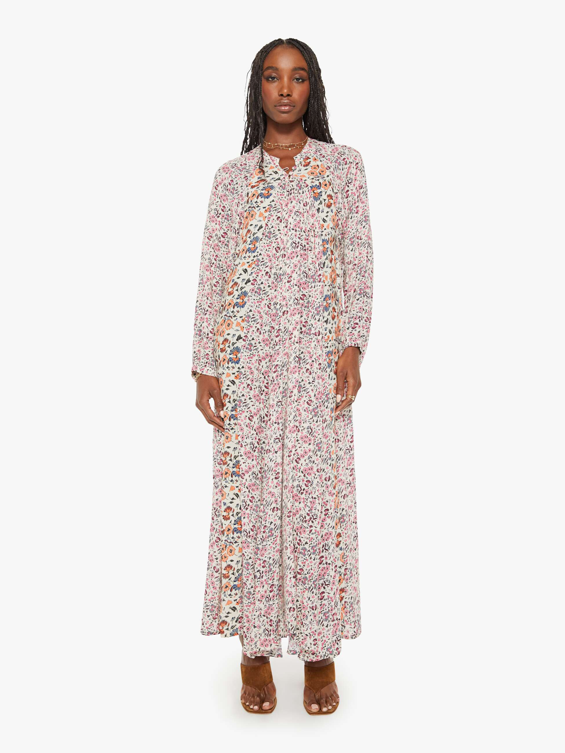 Natalie Martin Fiore Maxi - Petite Fleur Print Rose | Mother Denim