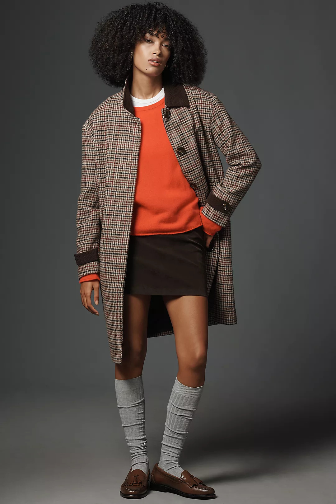 NVLT Houndstooth Barn Coat | Anthropologie (US)