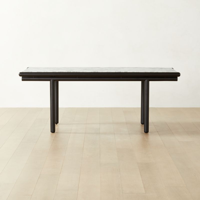 Anacapri Modern Rectangular Marble Dining Table | CB2 | CB2