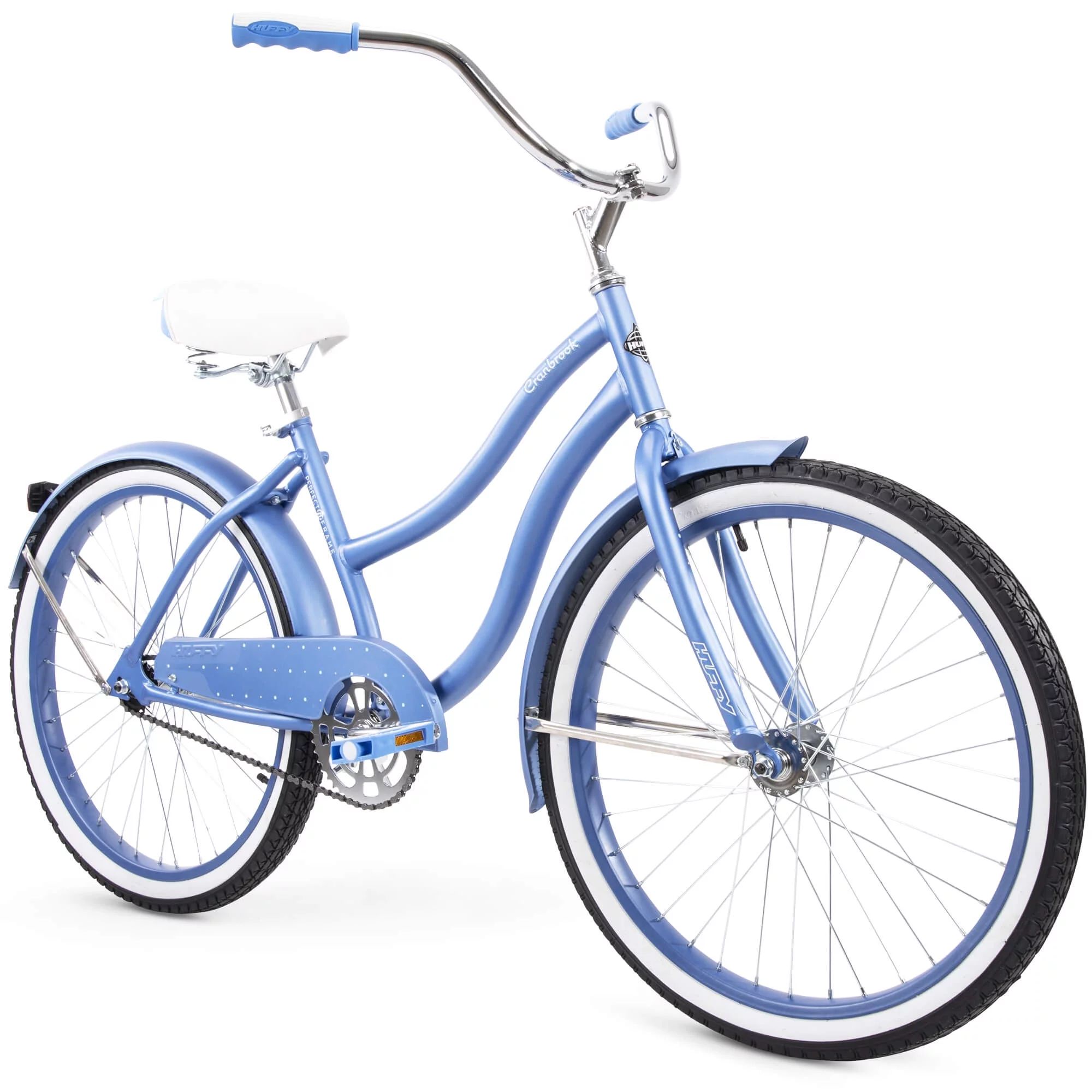 Huffy 24" Cranbrook Girls' Cruiser Bike with Perfect Fit Frame, Ages 12+ Years, Periwinkle | Walmart (US)