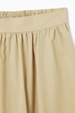 ELASTICATED MIDI SKIRT - BEIGE - COS | COS UK