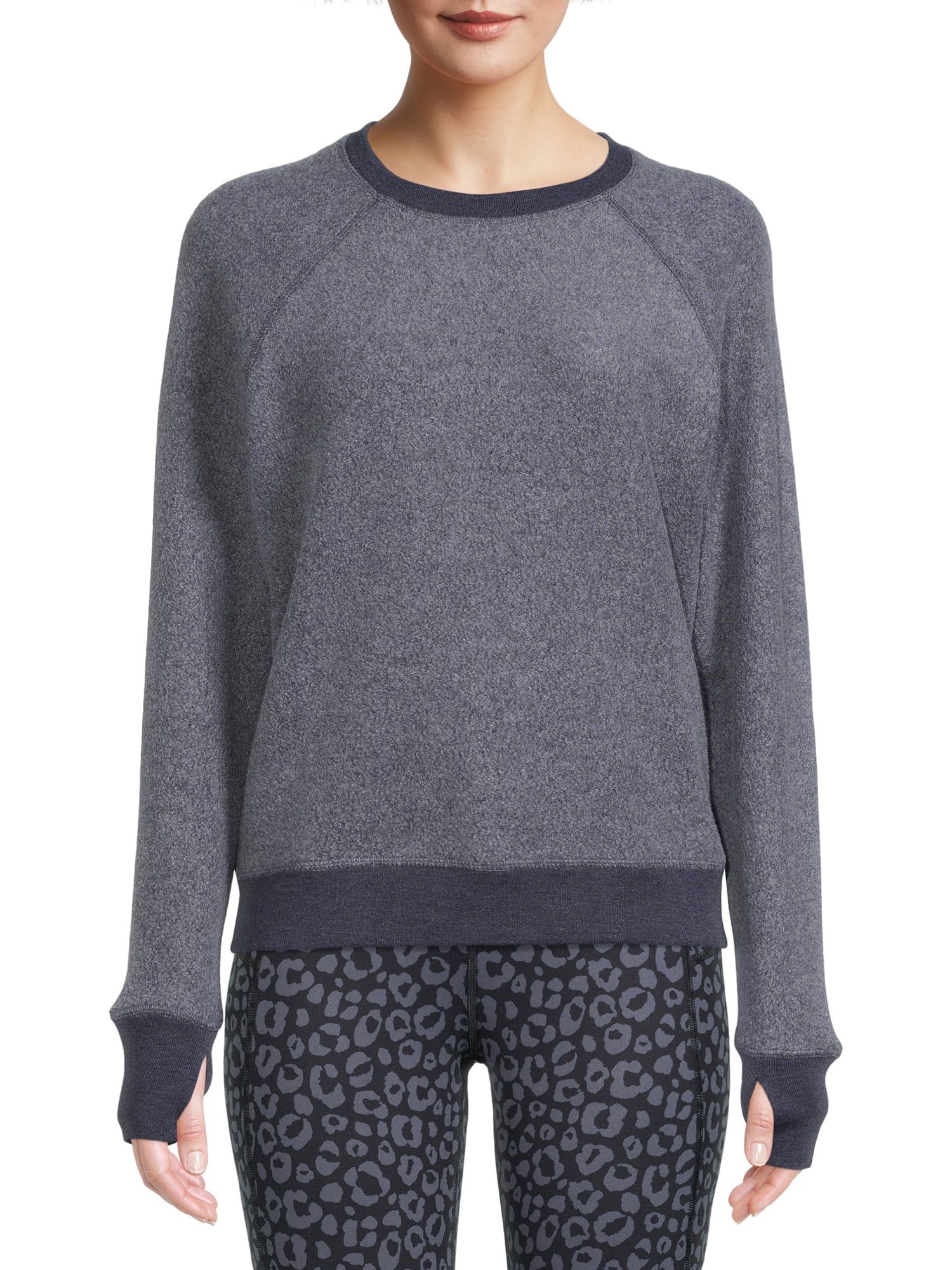 Avia Women's Fleece Pullover Top with Long Sleeves | Walmart (US)