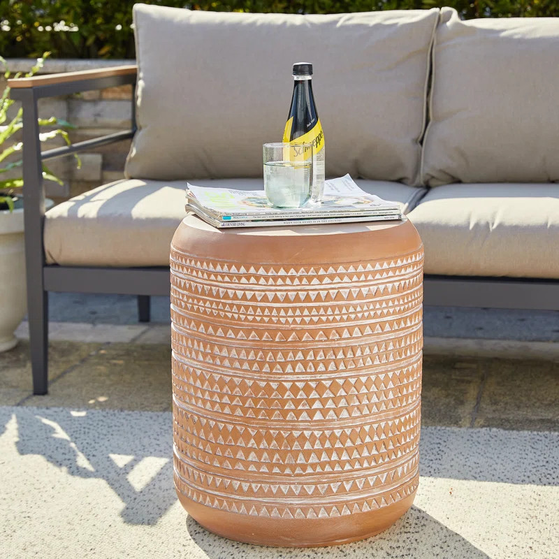 18.5'' Tall Concrete Garden Stool | Wayfair North America