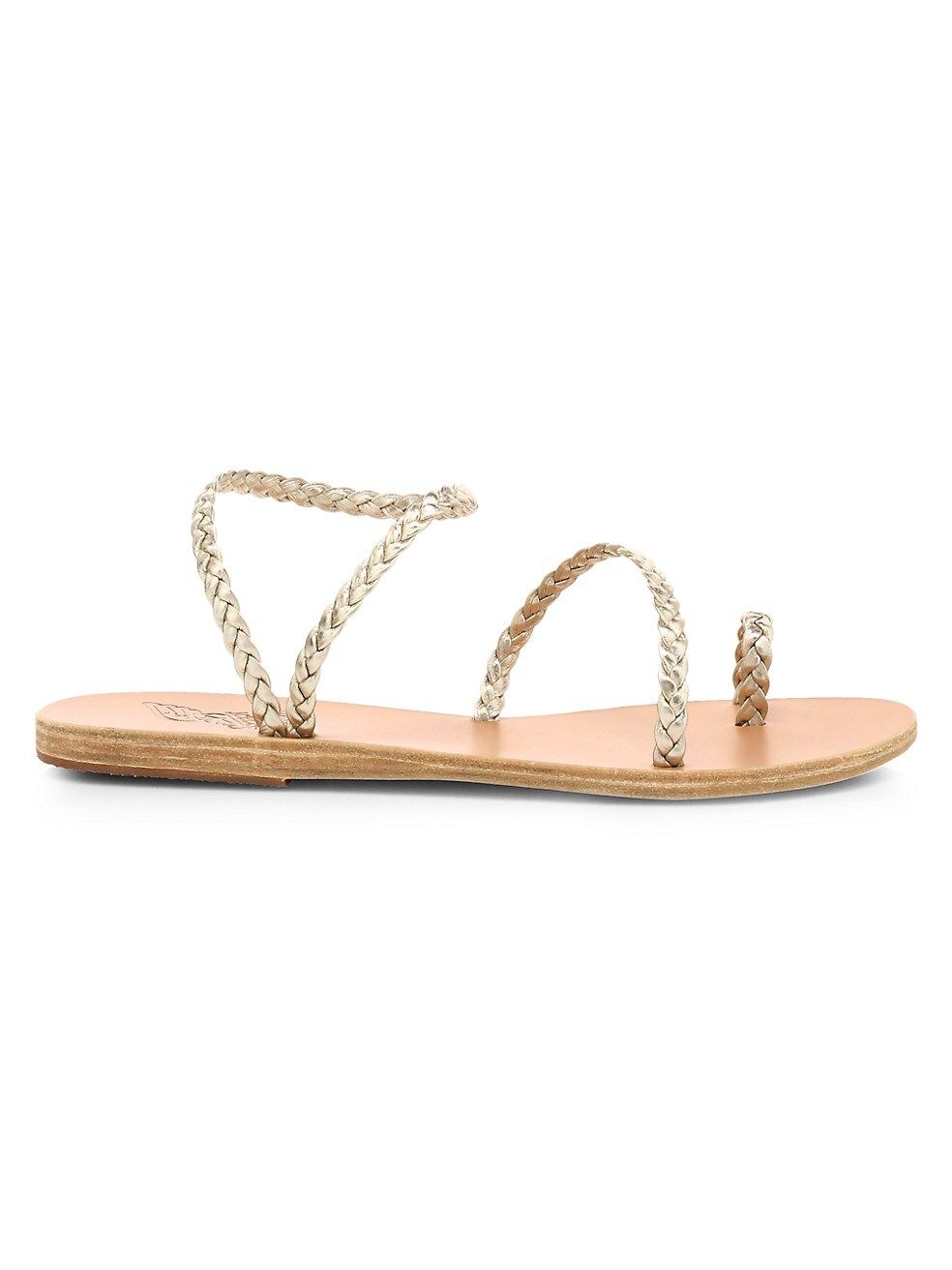 Ancient Greek Sandals Eleftheria Braided Metallic Leather Sandals | Saks Fifth Avenue