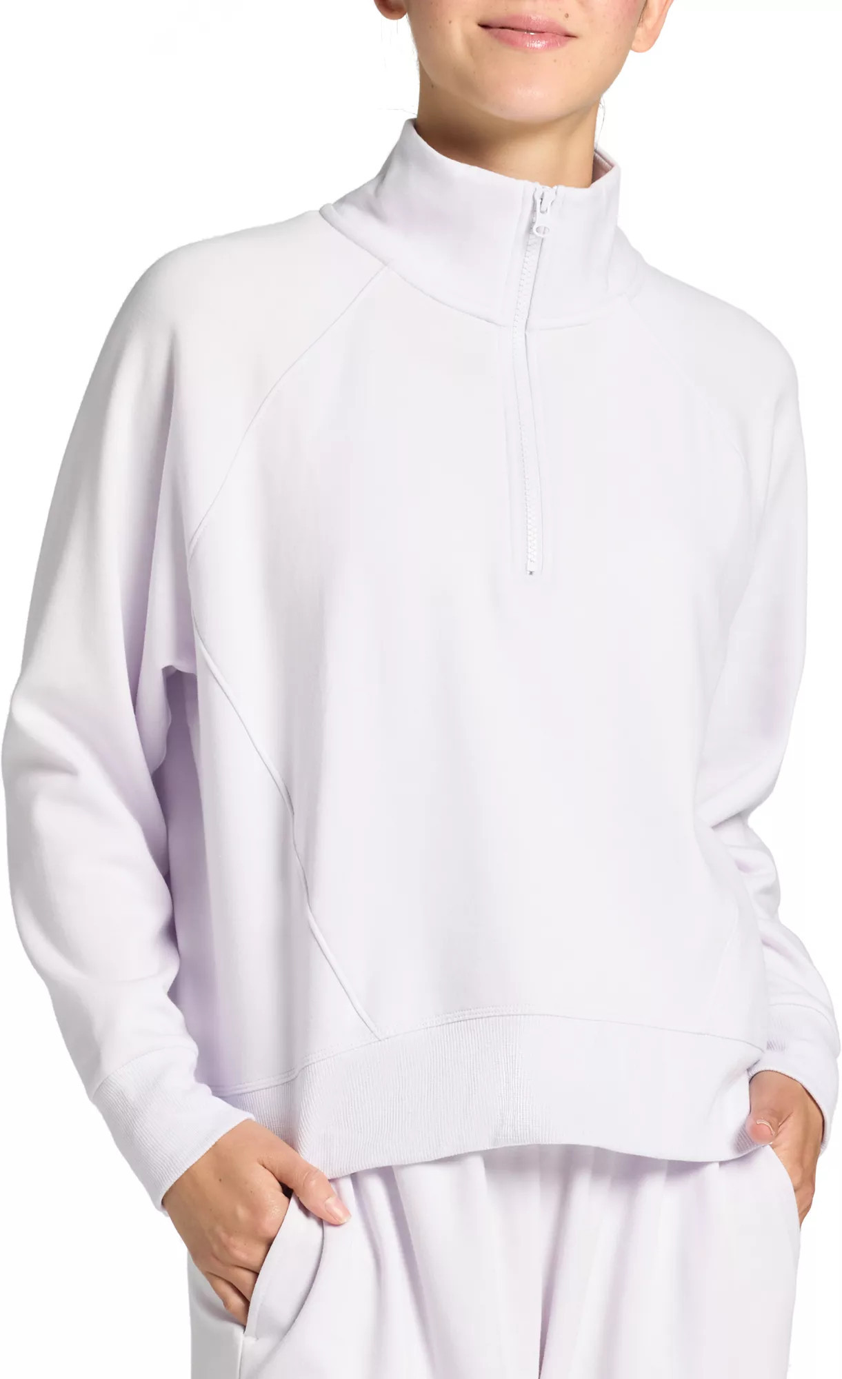 DSG Women's So Soft 1/2 Zip Sweatshirt, Large, Purple Quartz | DICK'S Sporting Goods