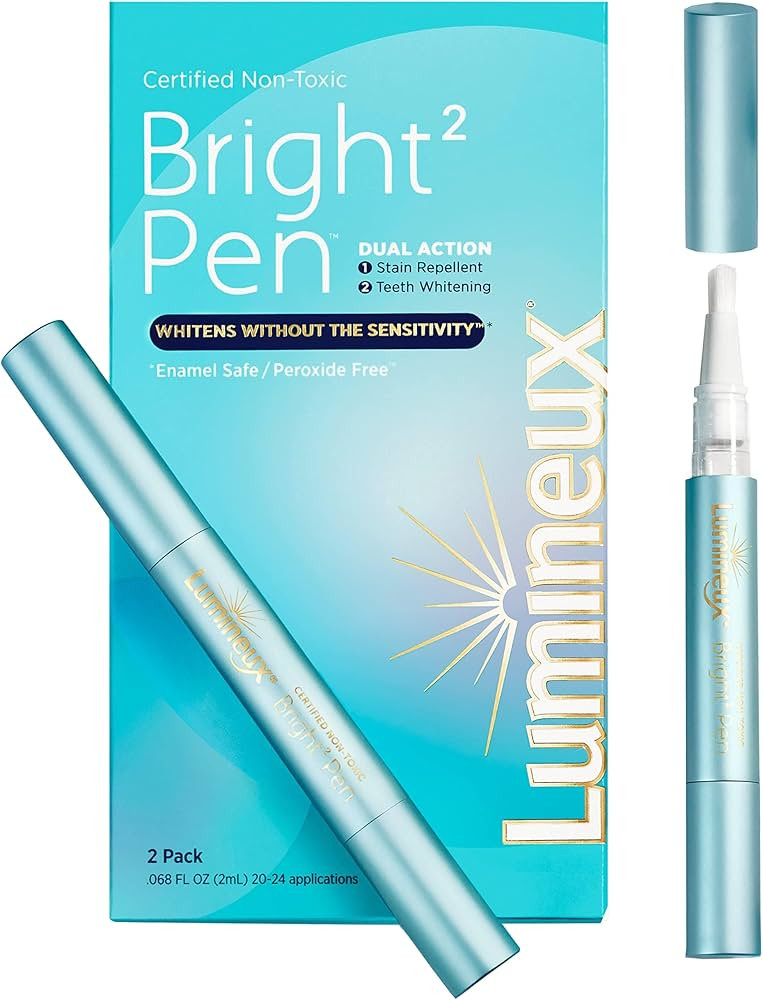 Lumineux Whitening Pen - Bright Pen 2-Pack, Enamel Safe Teeth Whitening - No Sensitivity - Stain Repellant - Dentist Formulated & Certified Non-Toxic | Amazon (US)