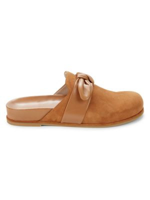 Twist Knot Suede Flat Clogs | Saks Fifth Avenue OFF 5TH