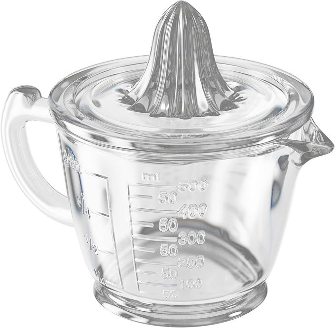 CuttleLab Glass Measuring 2-Cup with Lemon and Lime Juicer (2, Clear), Hand Juicer, Liquid Measur... | Amazon (US)