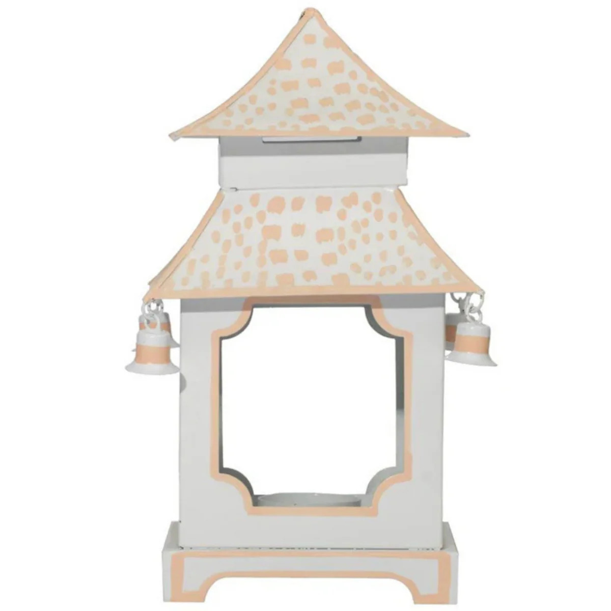 Pale Pink & White Polka Dot Pagoda Lantern | The Well Appointed House, LLC