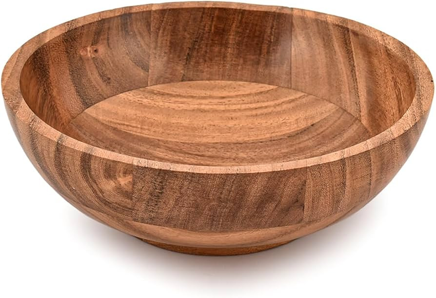 Kaizen Casa Fruit Bowl Acacia Wood Serving Wooden Bowls For Décor Decorative Bowl for Veggies, F... | Amazon (US)