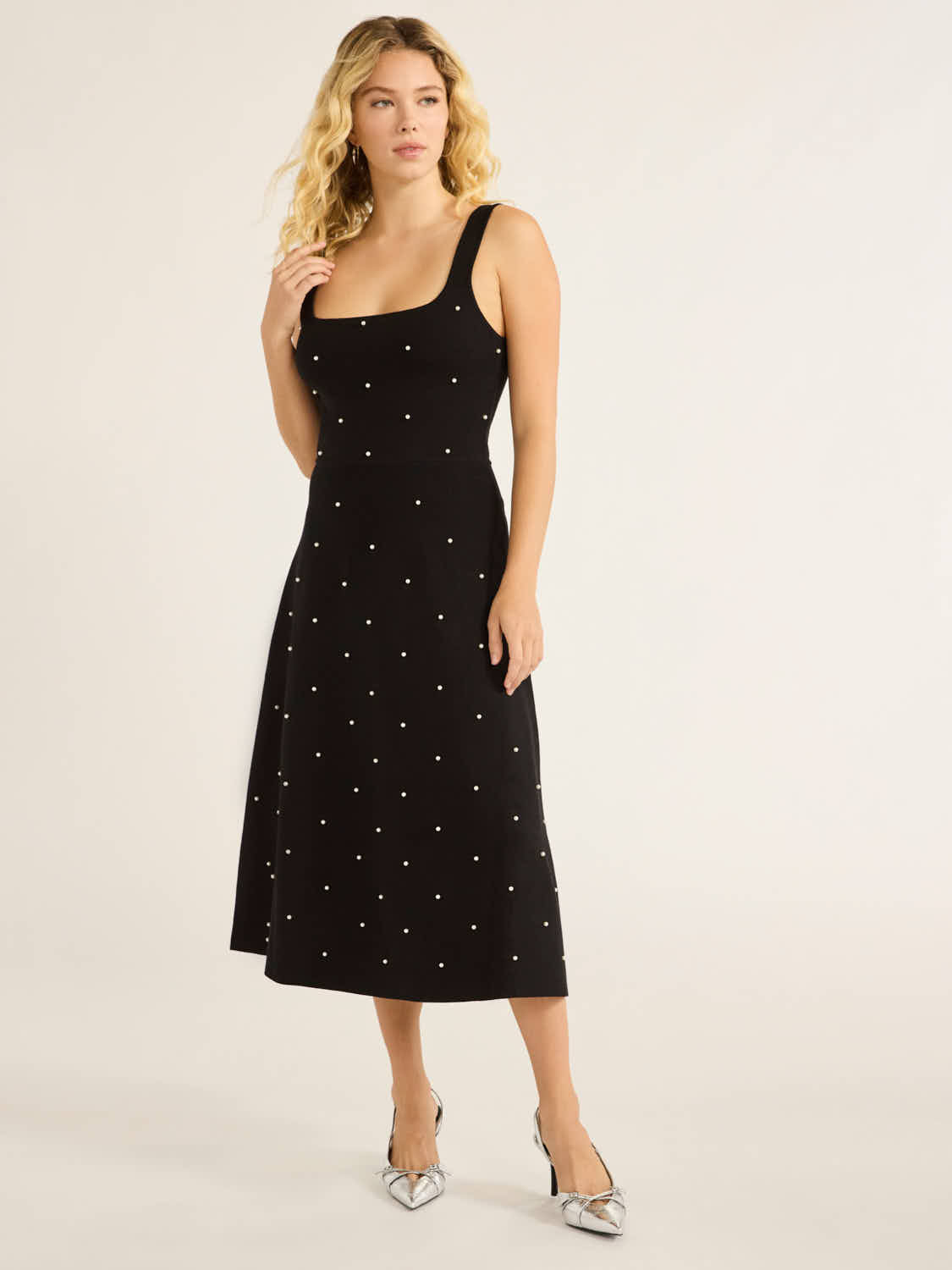 Free Assembly Women’s Beaded Sweater Dress, Sizes XS-XXXL | Walmart (US)