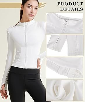 MK MATT KEELY Women's 2 Pack Workout Full Zip Jackets Slim Fit Running Athletic Jackets Cropped Y... | Amazon (US)