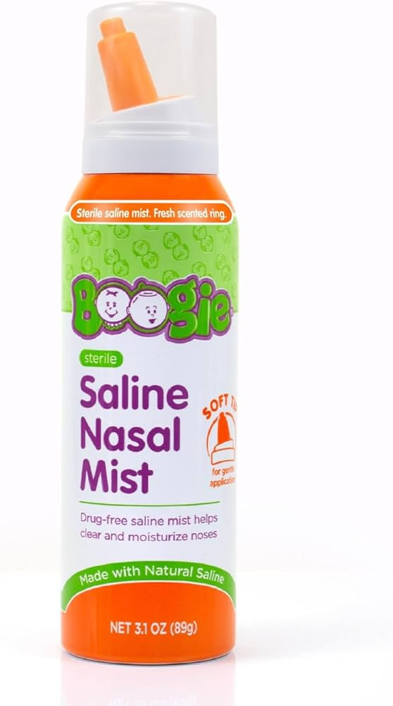 Boogie Saline Nasal Spray Mist for Baby and Kids, Allergy Relief, Nasal Decongestant, Made with S... | Amazon (US)