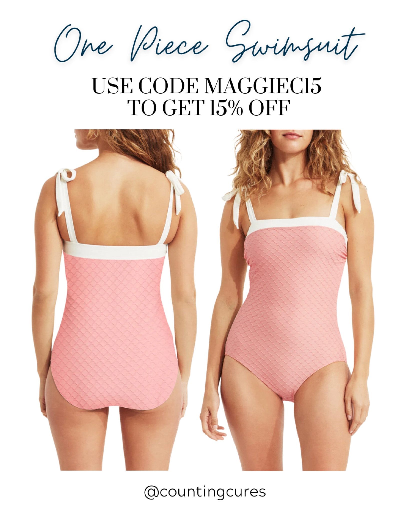 Catch some vitamin sea with Hermoza's baby pink one piece! Don't forget to use my code MAGGIEC15 to get 15% off your purchase! 

#onsaletoday #summerstyle #swimwear #beachoutfit

#LTKstyletip #LTKswim #LTKsalealert