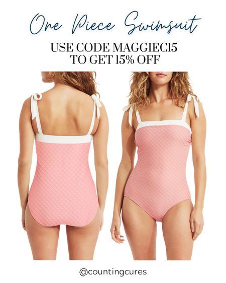 Catch some vitamin sea with Hermoza's baby pink one piece! Don't forget to use my code MAGGIEC15 to get 15% off your purchase! 

#onsaletoday #summerstyle #swimwear #beachoutfit

#LTKstyletip #LTKswim #LTKsalealert