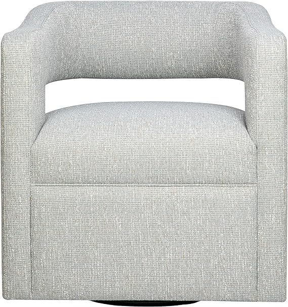 Jofran Lexy Modern Sculpted Curved Upholstered Swivel Accent Chair, Spa | Amazon (US)