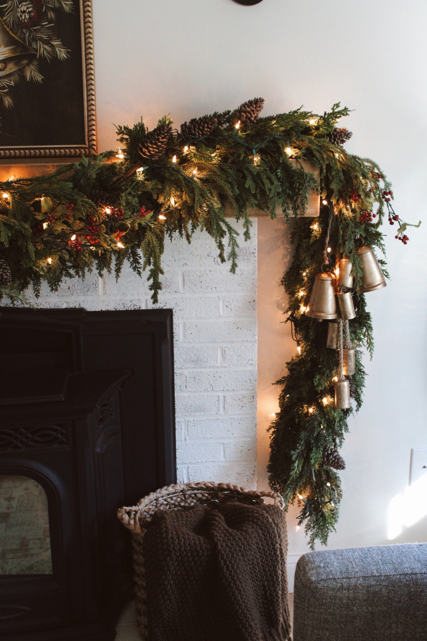 Shop my mantel 😍 I used 5 garlands here - 2 cedar from Walmart, two pine from hobby lobby and one from homegoods. Linking same and like items for you!

#LTKHome #LTKSaleAlert #LTKHoliday