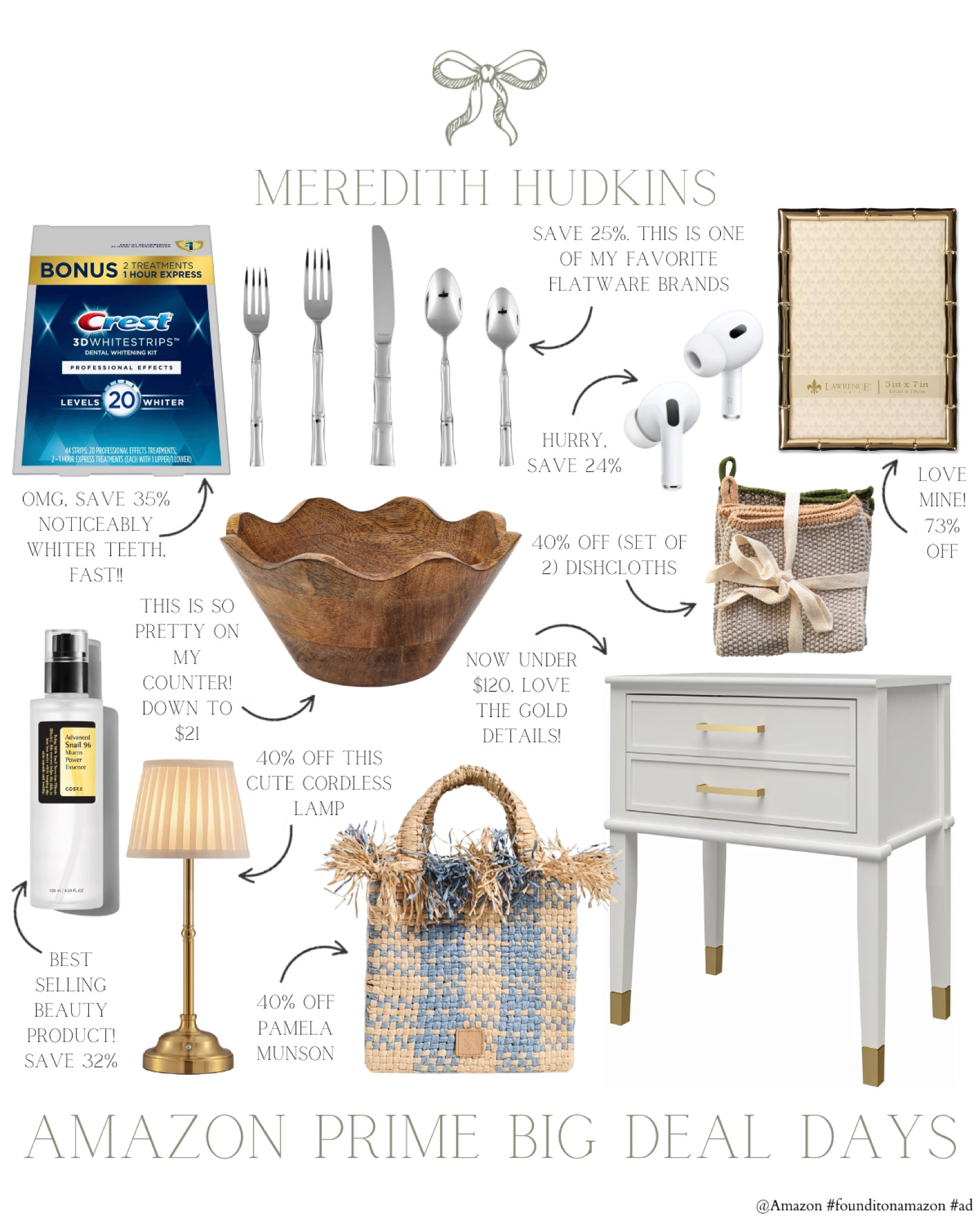 @Amazon Prime Big Deal Days are officially here #ad ! Here are some of my favorite deals so far. I can’t get enough of these best selling home, fashion and beauty products! #founditonamazon

Follow me the @shop.LTK app to learn more about Amazon’s products & deals. I've linked all these products in my LTK Shop so you can
shop directly from the app!

@Shop.LTK #liketkit liketk.it/xx

I will receive a commission, at no cost to you, if you make a purchase through my Amazon links or LTK links.

Meredith Hudkins preppy style, classic style, timeless, home decor, traditional home decor, household essentials, Amazon prime big deal days, sale finds, home decor, beauty women’s fashion, fall fashion, winter fashion, autumn style, autumn fashion, fall outfits, Christmas, Amazon fashion 

#LTKFindsUnder50 #LTKSaleAlert #LTKxPrimeDay