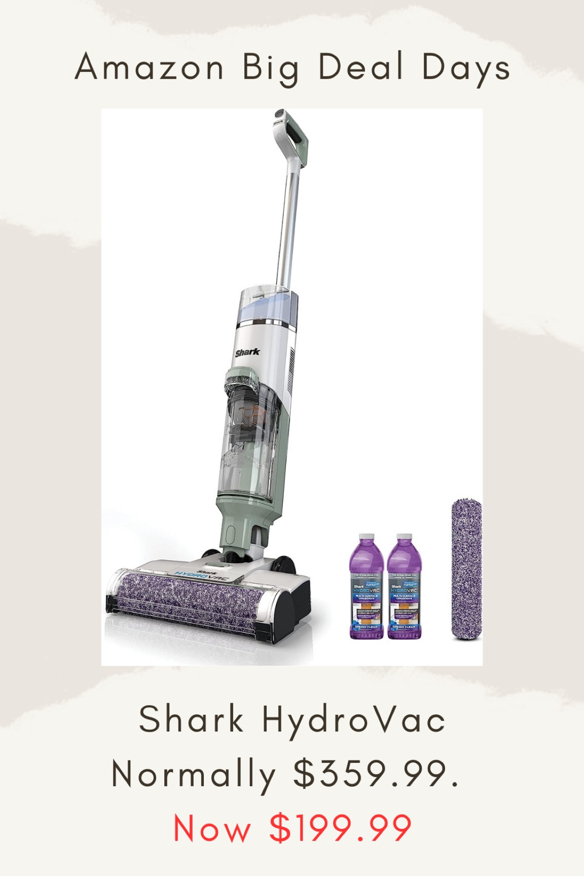 Shark AW201 HydroVac Cordless Pro XL 3-in-1 Vacuum, Mop & Self-Cleaning System with 2 Antimicrobial Brushrolls* & 2 Solutions for Multi-Surface Cleaning, for Hardwood, Tile, Area Rug & More, Tea Green

#LTKsalealert #LTKxPrime