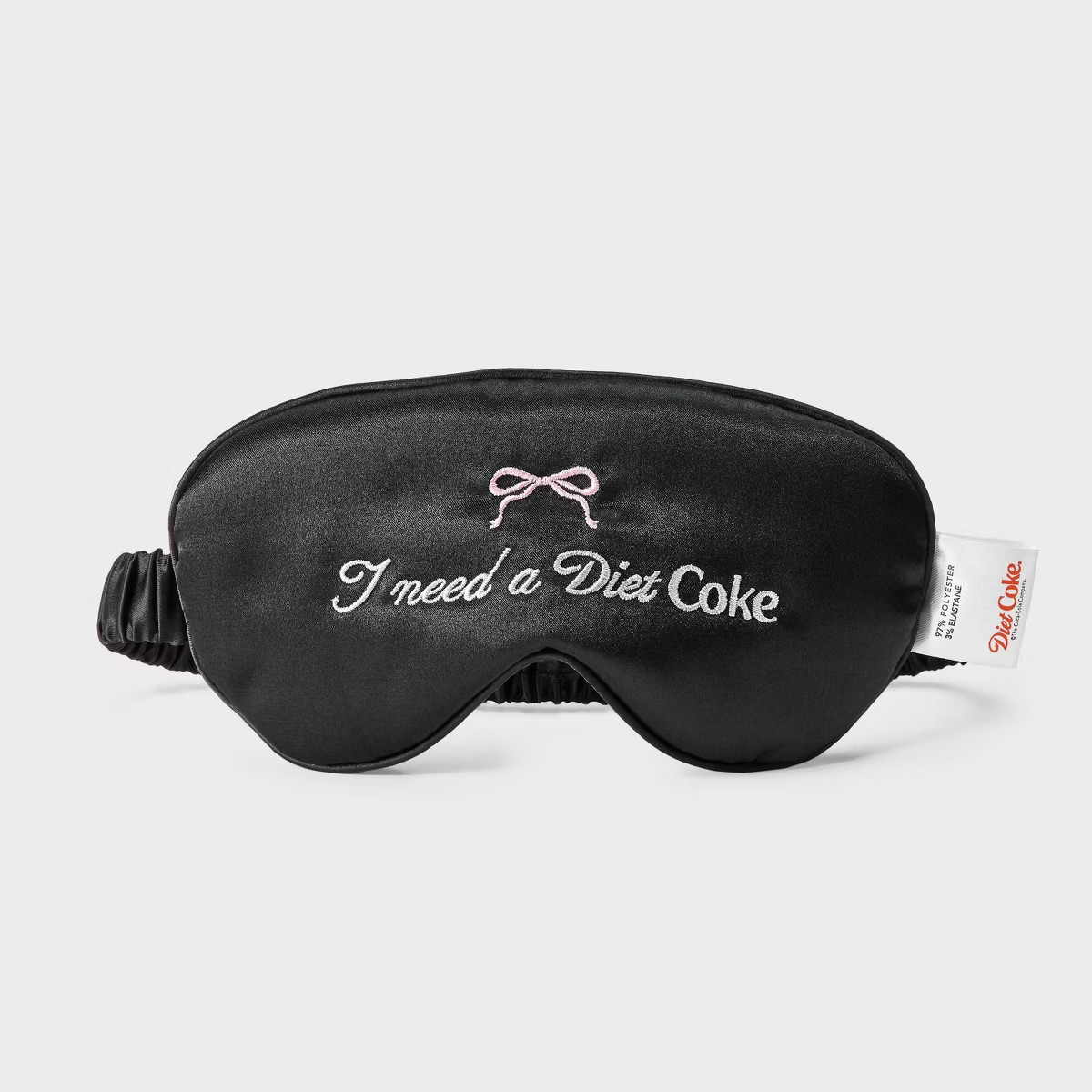 Women's Diet Coke Graphic Eyemask - Black | Target