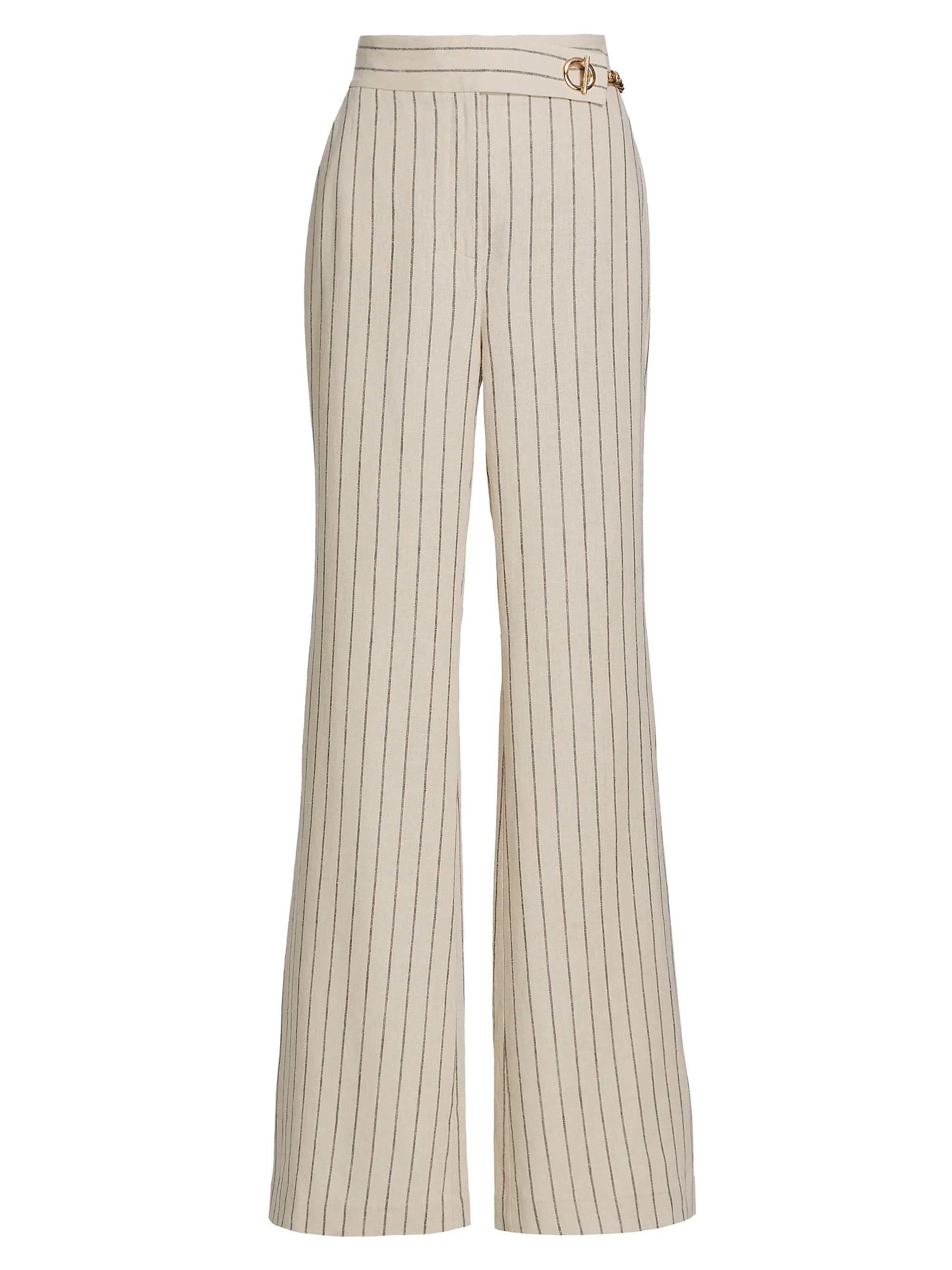 Abigail Linen-Blend Grommet Pants | Saks Fifth Avenue
