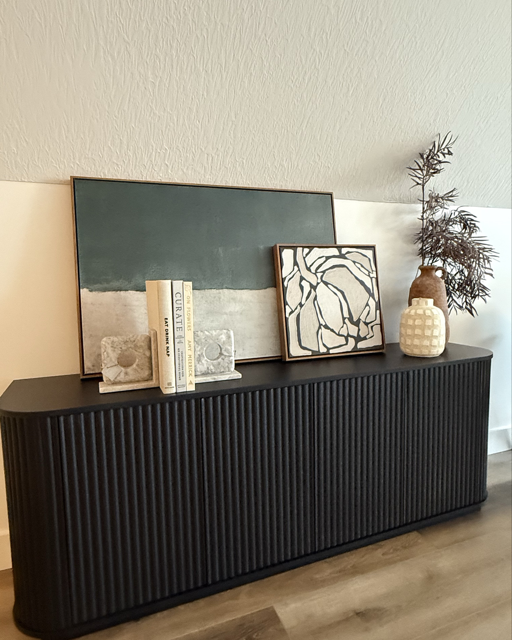 Console styling is everything and can really help finish a space 🖤

#LTKFindsUnder50 #LTKHome