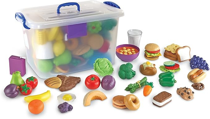 Learning Resources New Sprouts Classroom Play Food Set, 100 Pieces - LER9723,Multi,12 L x 7 W x 1... | Amazon (US)