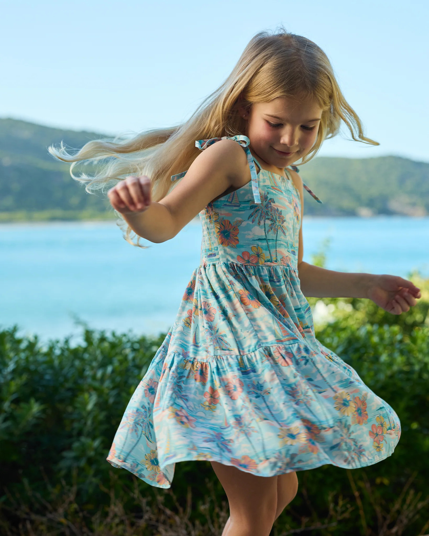 The BVIs - Girls Resort Dress | Kenny Flowers