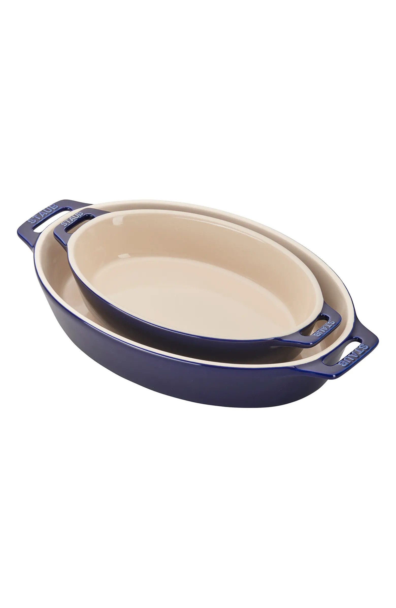 2-Piece Enameled Ceramic Oval Baking Dishes | Nordstrom