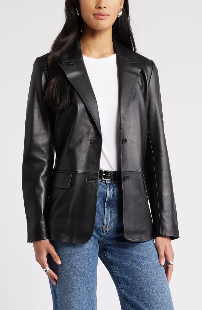 Leather Blazer | Nordstrom