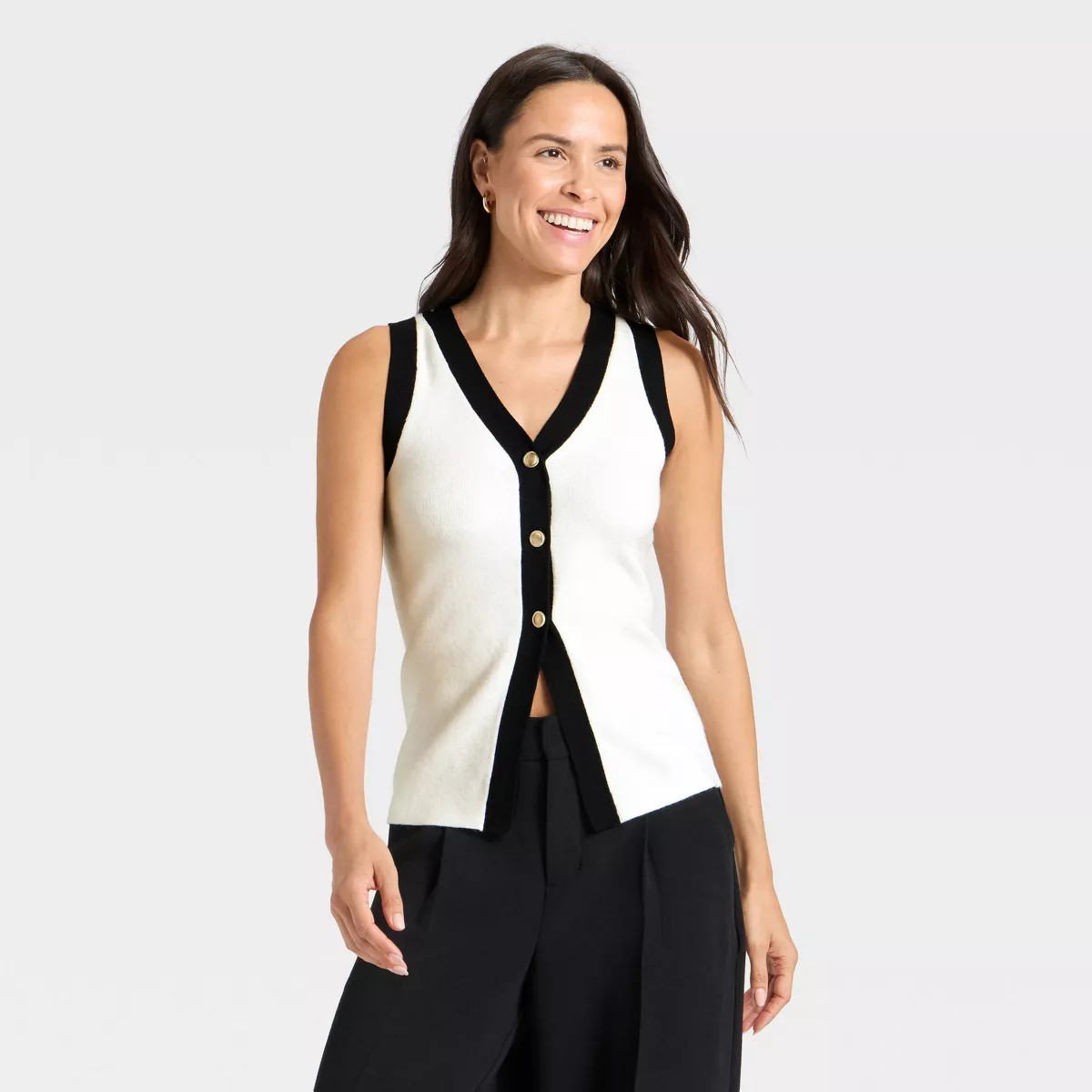 Women's Button Sweater Vest - A New Day™ | Target