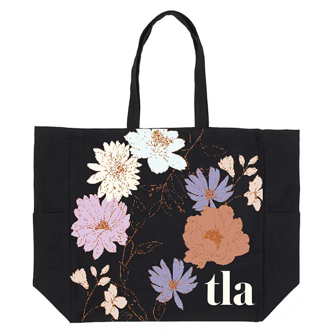 In Bloom Canvas Pocket Tote Bag | Erin Condren | Erin Condren