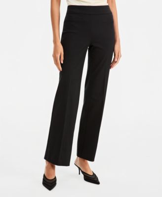 I.n.c. International Concepts Women's INCredible Stretch Bootcut Pull-On Pants, Macy's Exclusive - Deep Black | Macy's