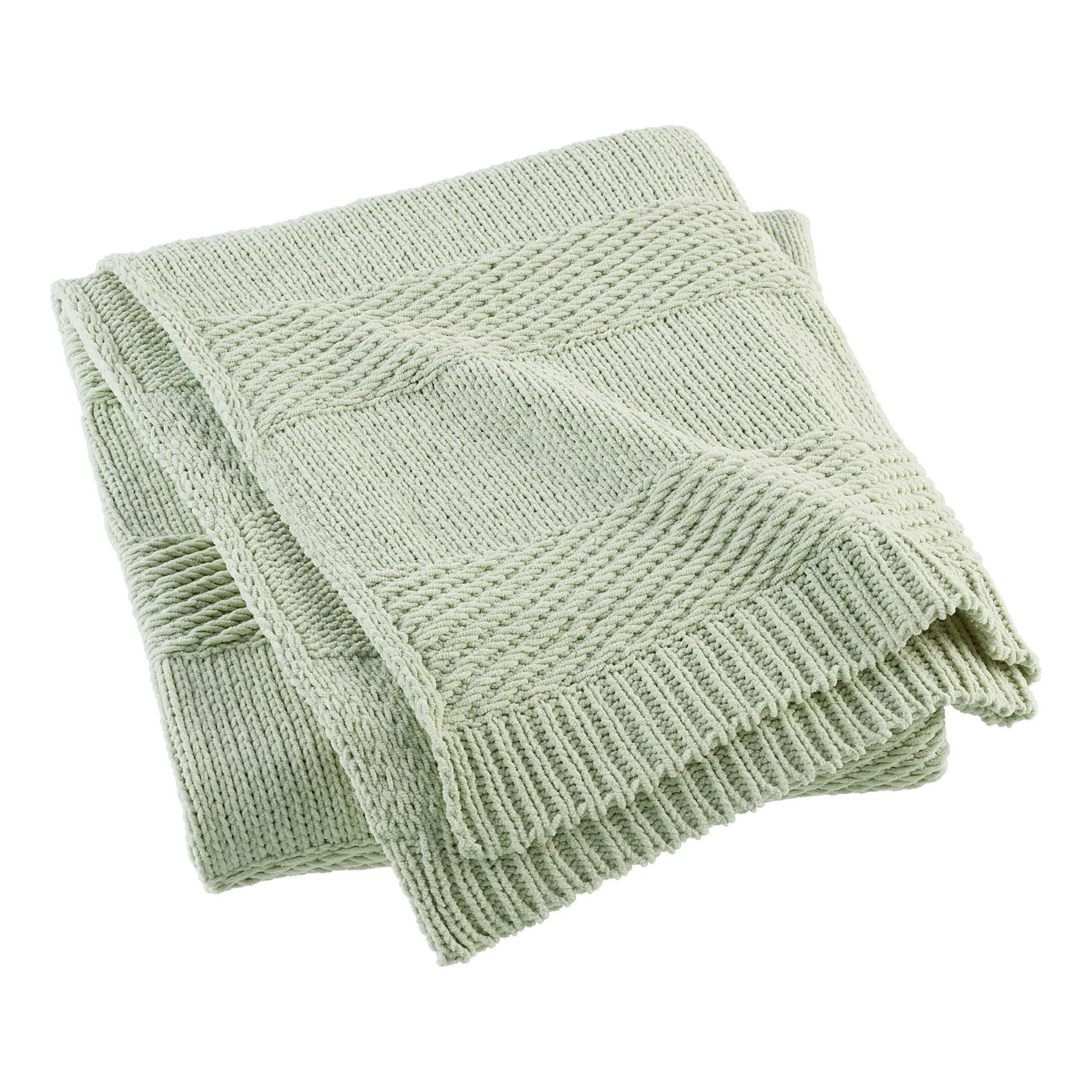 Beautiful Chenille Throw, Sage Green, 50 x 60 inches, by Drew Barrymore | Walmart (US)