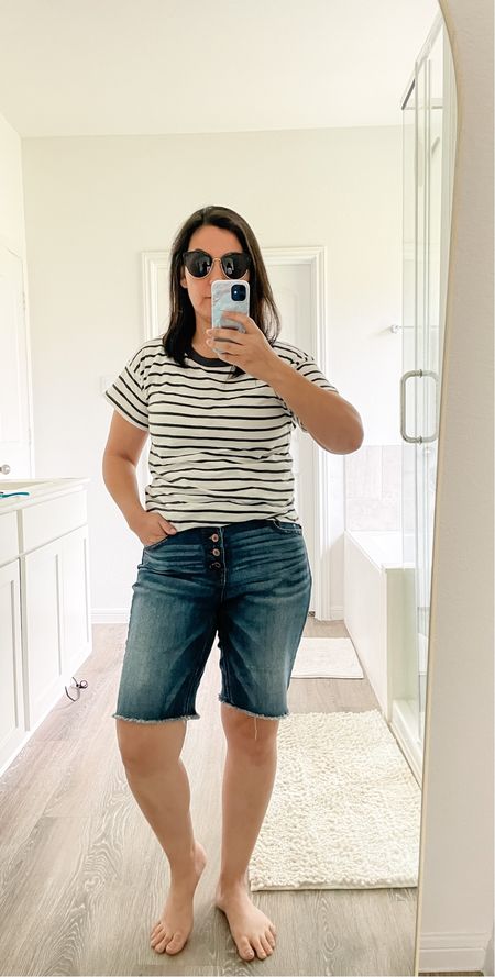 A favorite tee shirt from Madewell and new sunglasses from Old Navy. I am needing to switch out my sweaters to cool t-shirts now that we moved from Wisconsin to Texas. I am starting to perfect my mom uniform. 😁

#LTKFind