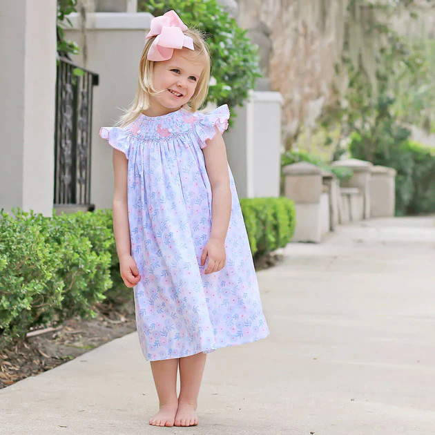 Easter Bunny Smocked Blooming Dress | Classic Whimsy