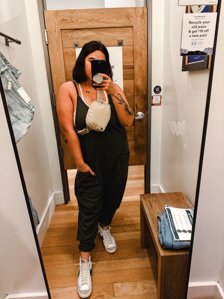 Amazon lookalike for the Free People One Frankie jumpsuit! Paired it with my Lululemon belt bag for that casual vibe while out Christmas shopping 

Casual outfit 
Comfy outfit 
Shopping outfit 
Belt bag 

#LTKplussize #LTKstyletip #LTKSeasonal