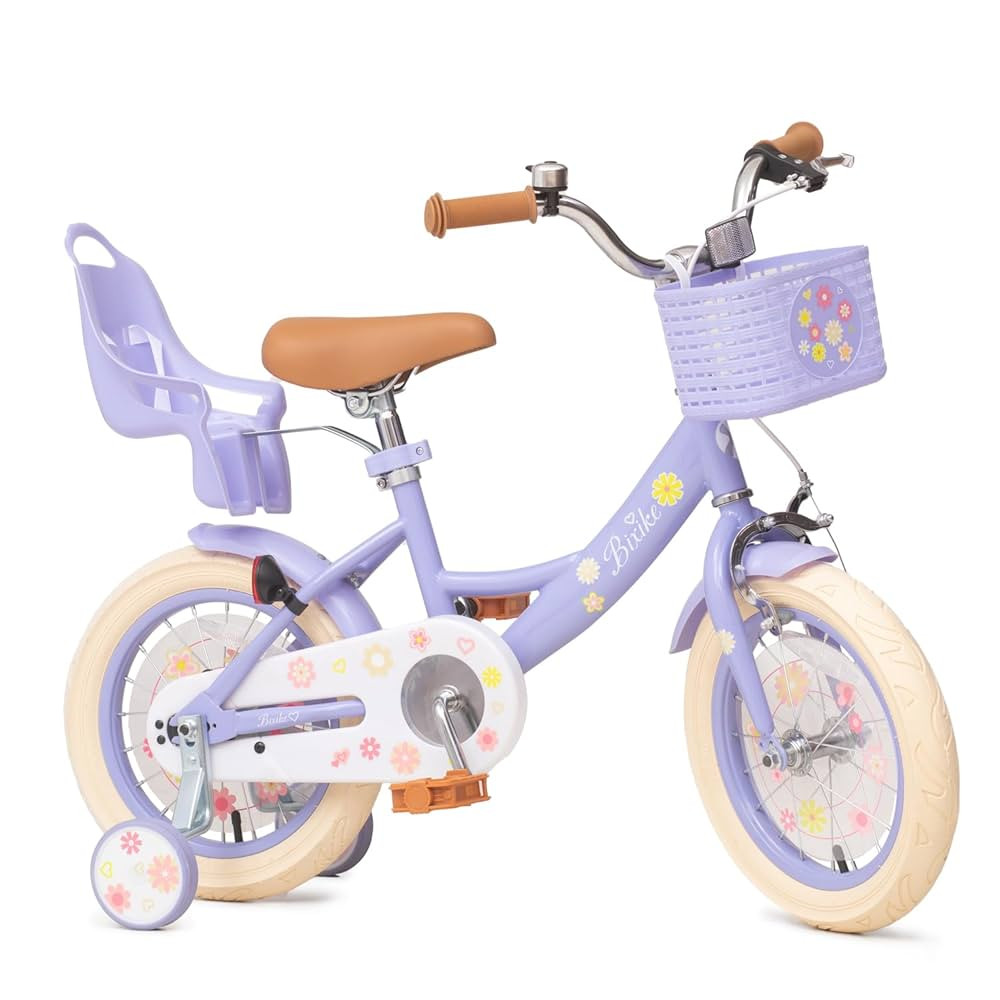 Girls Bike with Basket for Toddlers and Kids Aged 3-14, 12 14 16 18 Inch with Training Wheels, 20... | Amazon (US)