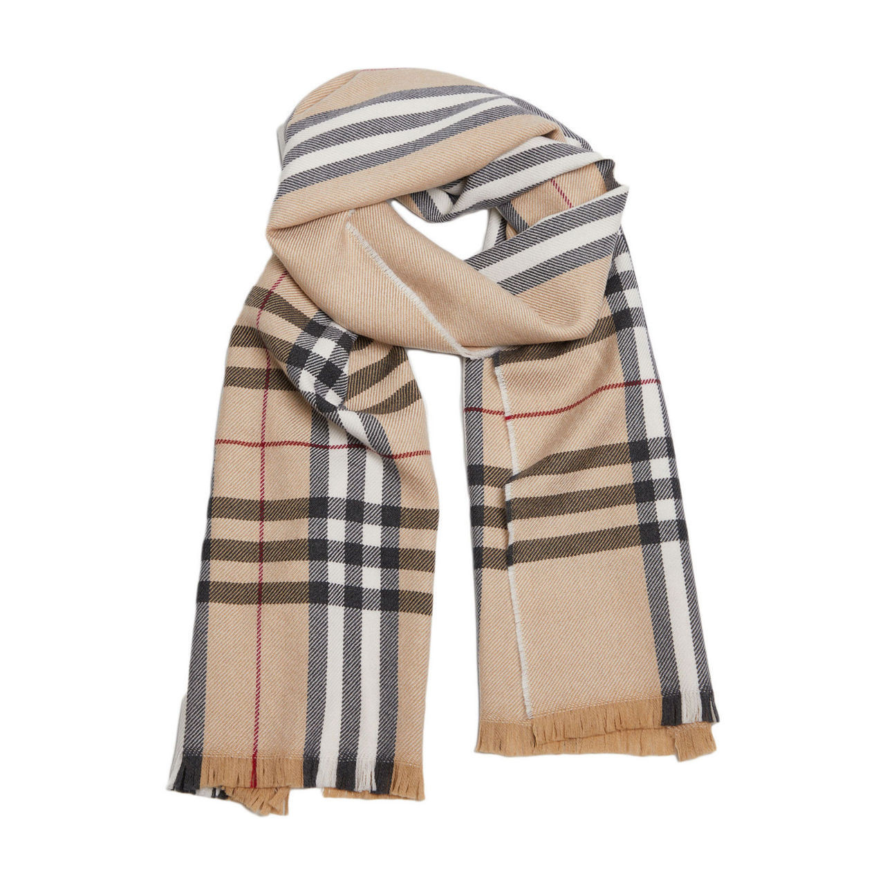 Classic Camel Merino Wool Scarf | Brown Thomas (IE)