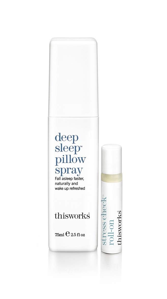 thisworks Deep Sleep Pillow Talk Set: Deep Sleep Pillow Spray 75 ml / 2.5 oz & Stress Check Roll On | Amazon (US)