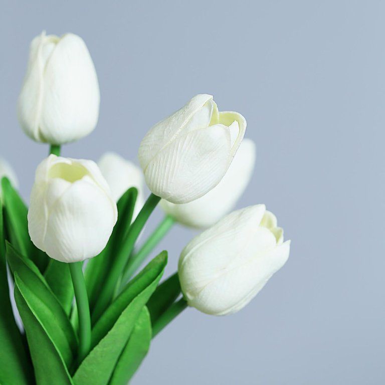 Efavormart 10 Pack | 13" Single Stem Real Touch Tulips Artificial Flowers Wedding Bouquet Home D... | Walmart (US)