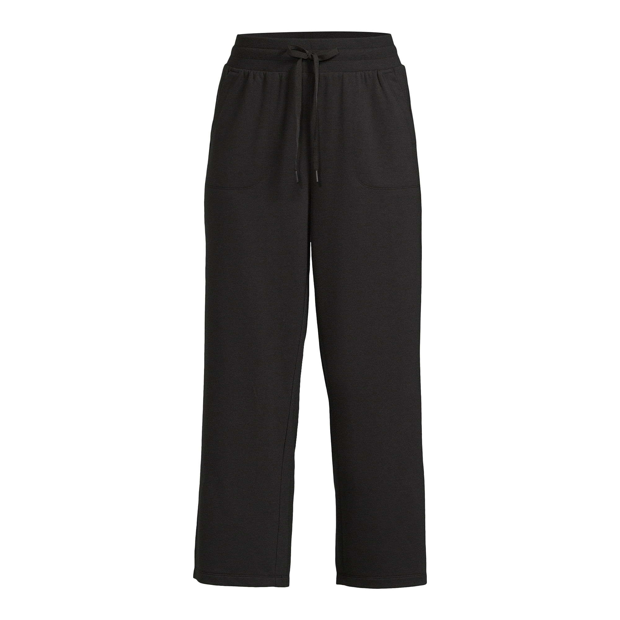 Athletic Works Women's Wide Leg Cropped Pants, Sizes XS-XXXL | Walmart (US)