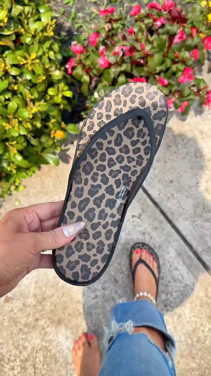 For the girlies that love leopard! #crocs #crocsmiami #crocsflipflops #summersandals #ad @Crocs  

 #LTKootd #LTKHome #LTKSwim