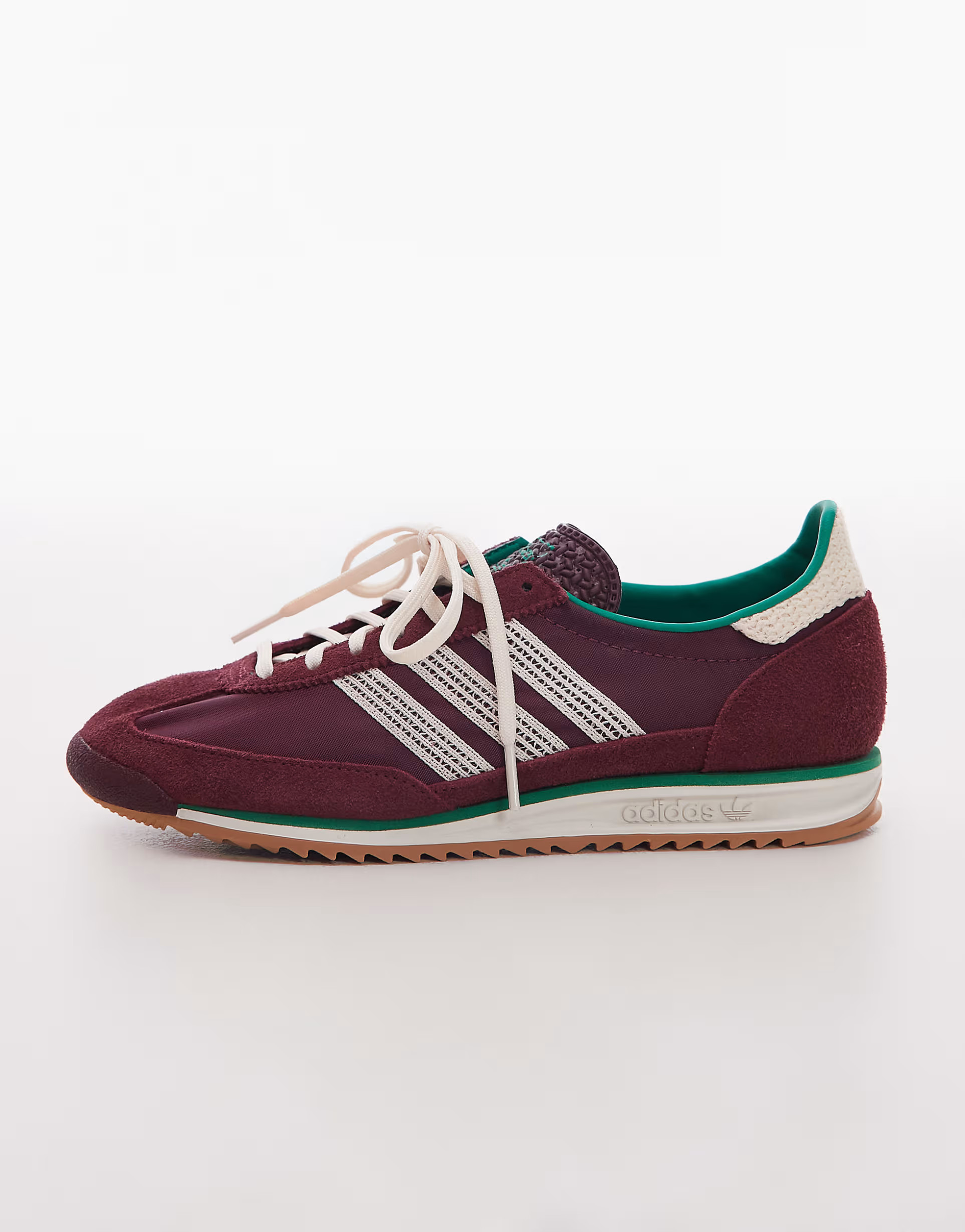 adidas Originals SL 72 OG trainers with crochet detailing in burgundy- exclusive at ASOS | ASOS | ASOS (Global)