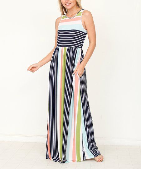 Mint & Sage Stripe Maxi Dress - Women | Zulily