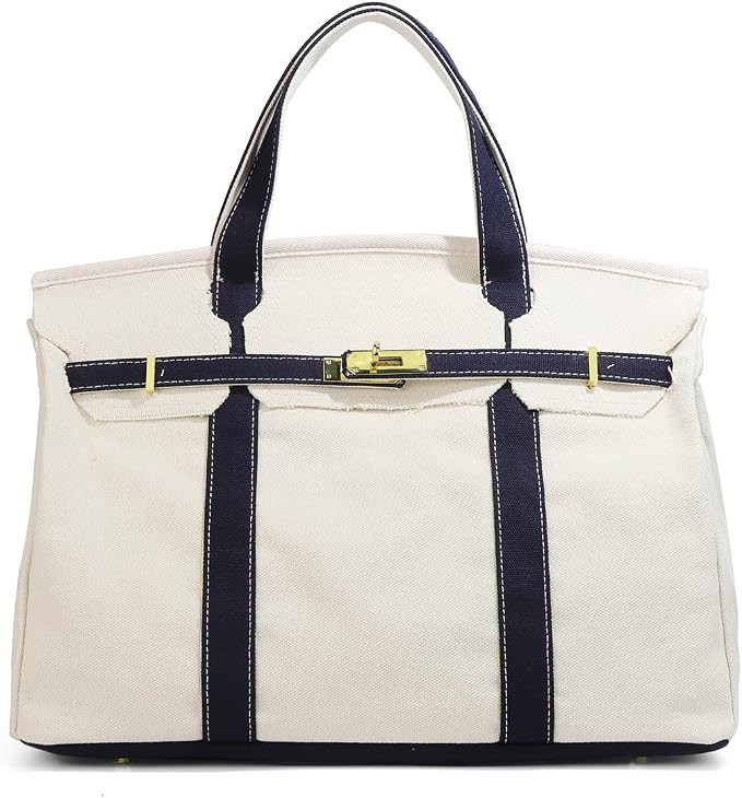 GuYaNa Women's Canvas Handbag, Large Capacity, Versatile Tote Bag for Commuting, is perfect for t... | Amazon (US)