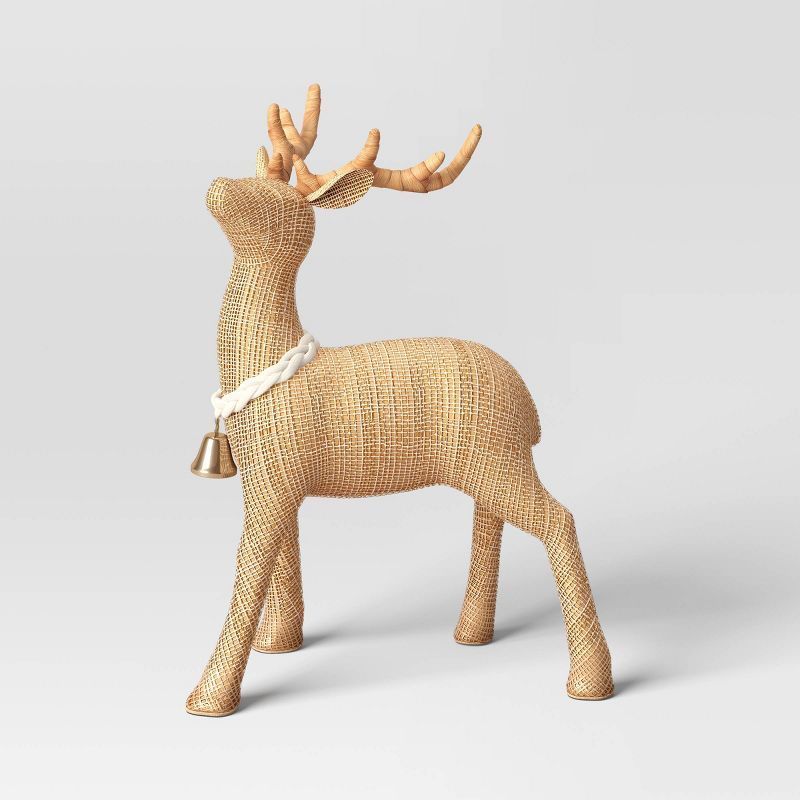 Woven Standing Deer Decorative Figurine Brown - Threshold™ | Target